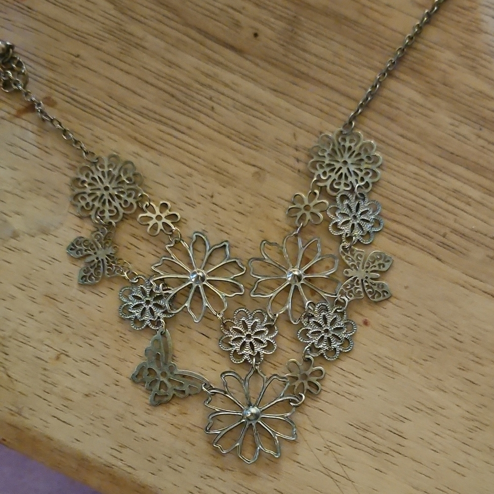 Floral Gold Necklace